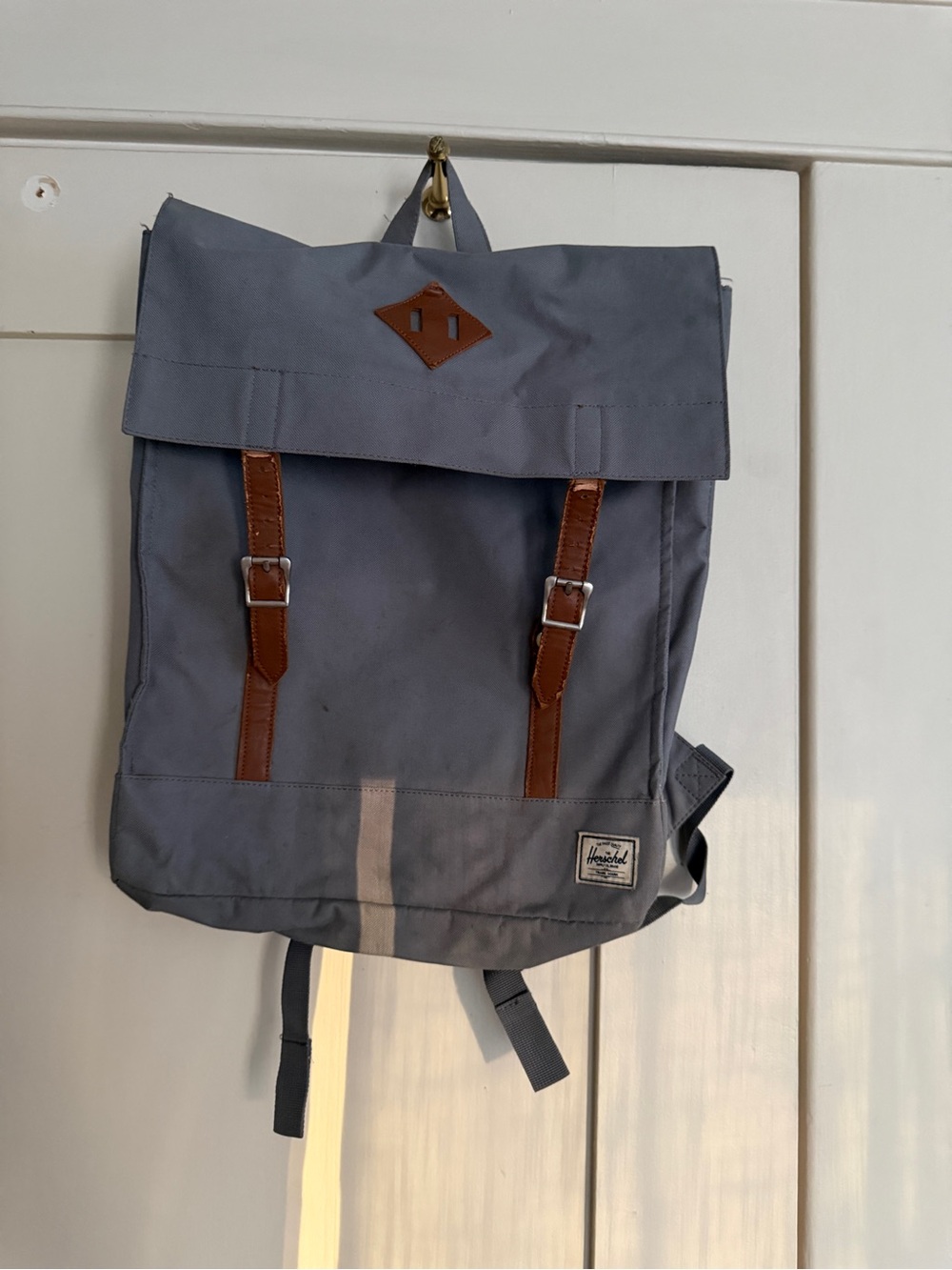 Herschel Supply Company Men’s Gray Backpack with Brown Accents